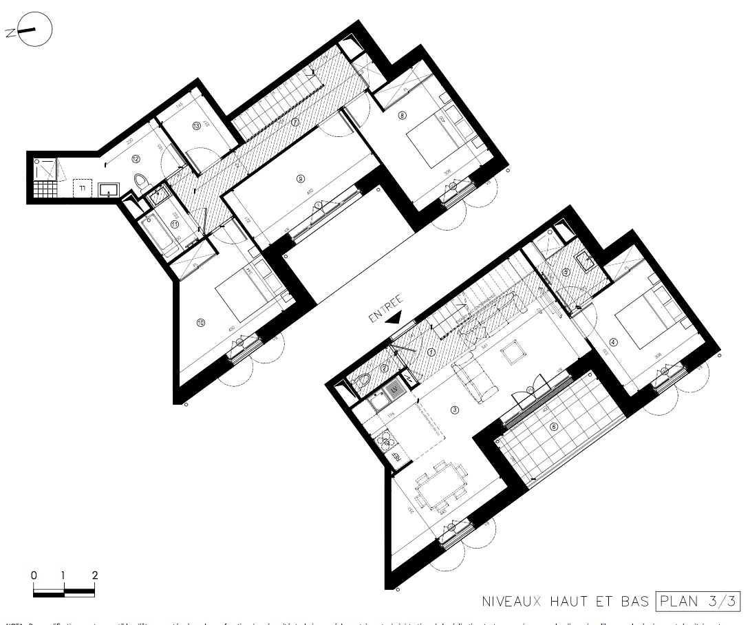 T5 Duplex - 110,90 m² - RdC - Terrasse - Parking