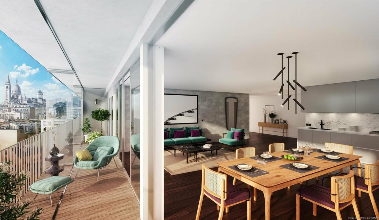 122 Rue Damremont à Paris 75018 - Brun Immobilier Neuf-Vente de Logements Neufs en Ile de France