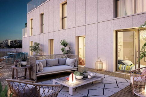 Terrasse Paris 75020 - Vente de logements neufs en Ile de France