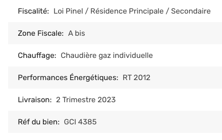 Description projet neuf