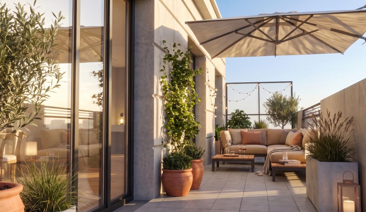 04 Perspective sur terrasse Lot21